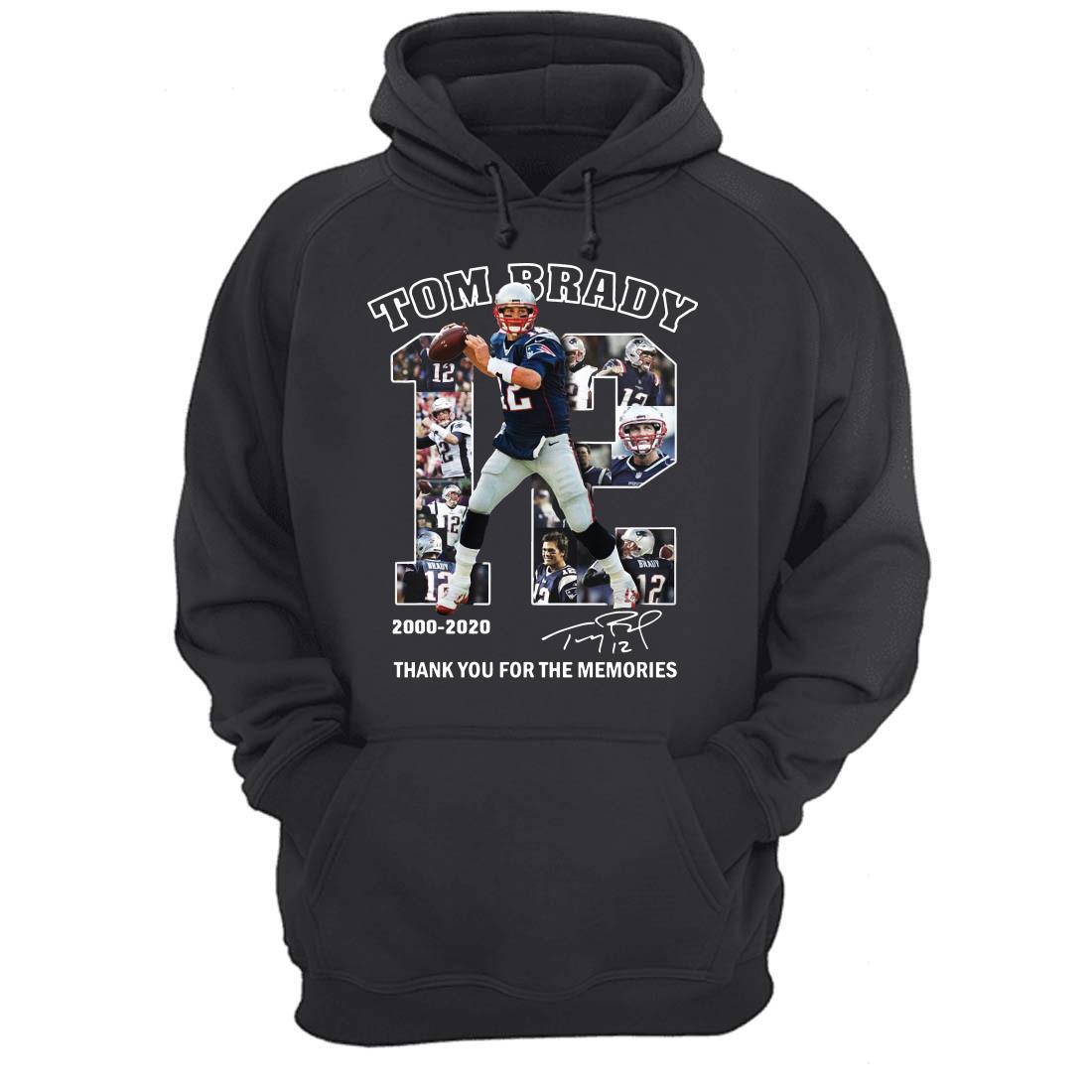 12 Tom Brady Thank You For The Memories 2000 2020 Shirt 12 Tom Brady Thank You For The Memories 2000 2020 Shirt
