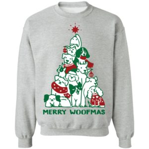 Merry Woofmas Christmas Tree sweatshirt
