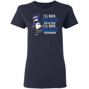 Dr Seuss Ill back the blue here or there shirt