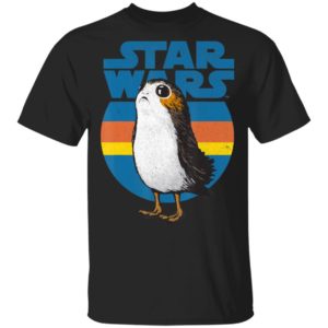 Star Wars Last Jedi Porg Retro Stripes Shirt Hoodie LS