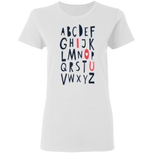 Alphabet Abc I Love You Valentines Day Shirt Long Sleeve
