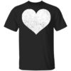 Red Heart Valentines Day T-Shirt Long Sleeve