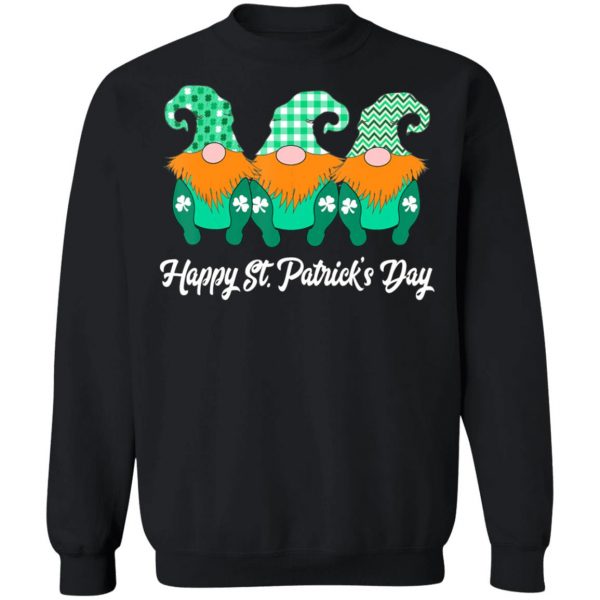 3 Cute Irish Gnomes Leprechauns Happy St. Patricks Day Shirt, Long Sleeve