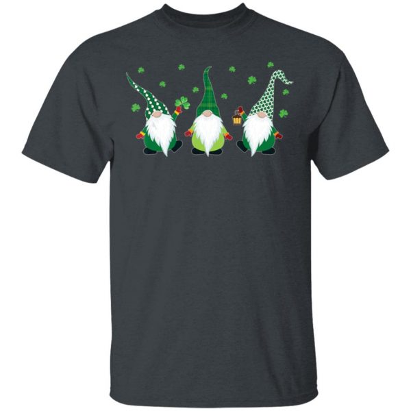 3 Irish Gnomes Leprechauns Shamrocks St Patricks Day Shirt