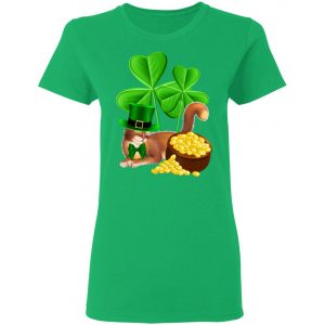 Abyssinian Cat St Patricks Day Shirt - Leprechaun Cat Lover T-Shirt