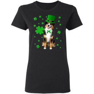 Australian Shepherd St. Patricks Day Shirt, Long Sleeve