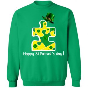Autism Piece Leprechaun Saint Patricks Day Shirt, Long Sleeve
