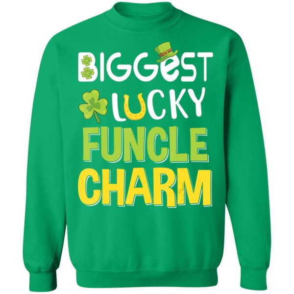 Biggest-Lucky Funcle Charm Saint Patricks Day Shirt, Long Sleeve