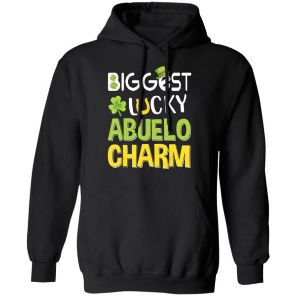 Biggest-Lucky Abuelo Charm Saint Patricks Day T-Shirt, Bella