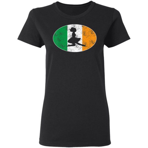 Beautiful Irish Flag Mixed Ballet Girl Saint Patrick Day T-Shirt, Bella