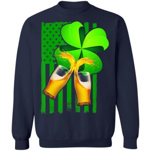 Beer Splash Saint Patricks Day T-Shirt, Long Sleeve