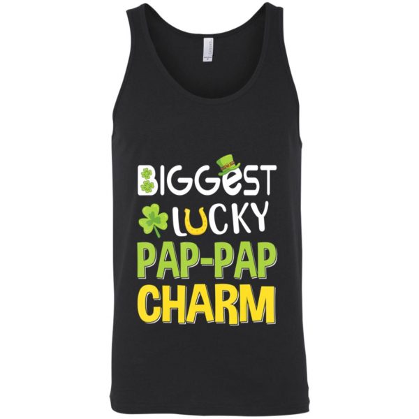 Biggest-Lucky Pap-Pap Charm Saint Patricks Day T-Shirt, Bella