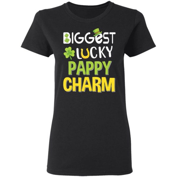 Biggest-Lucky Pappy Charm Saint Patricks Day T-Shirt, Bella