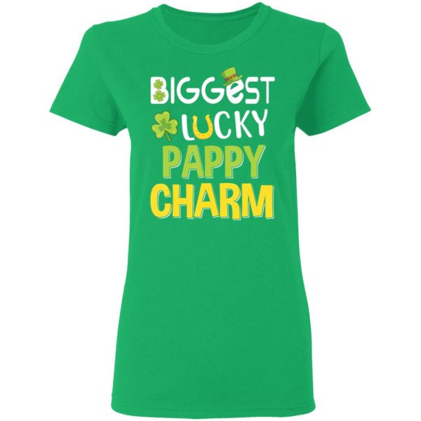 Biggest-Lucky Pappy Charm Saint Patricks Day T-Shirt, Bella