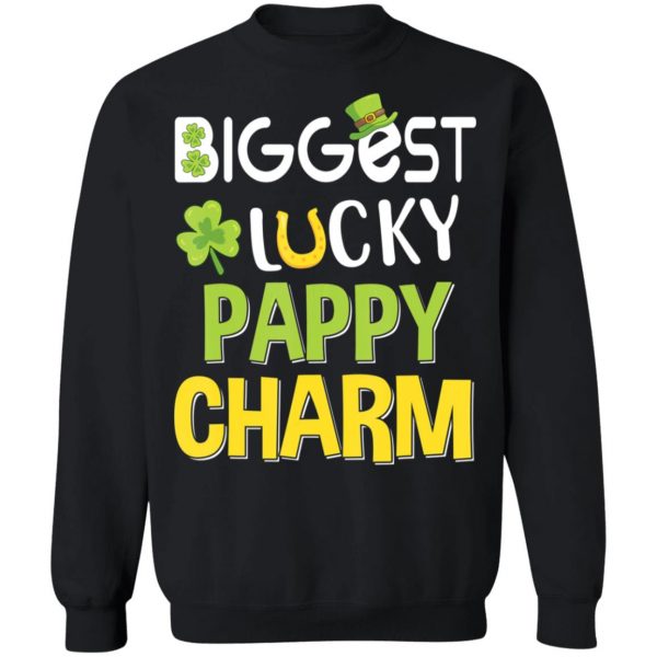 Biggest-Lucky Pappy Charm Saint Patricks Day T-Shirt, Bella