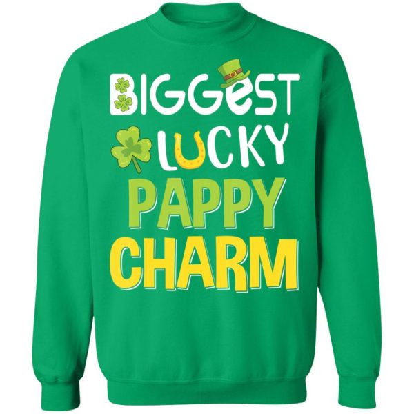 Biggest-Lucky Pappy Charm Saint Patricks Day T-Shirt, Bella