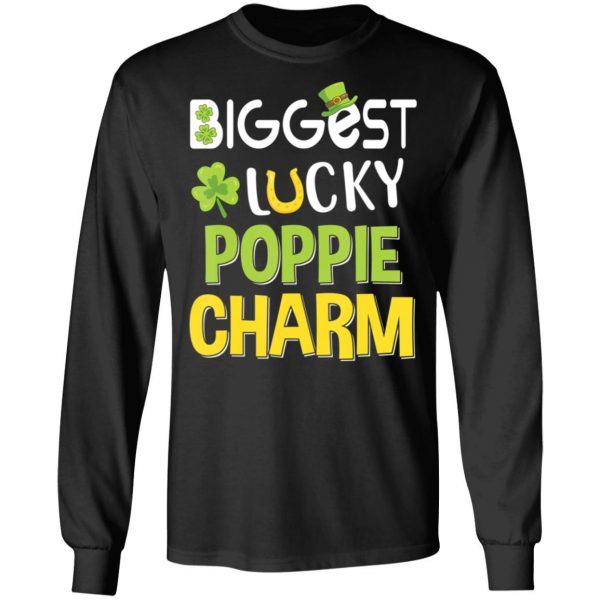 Biggest-Lucky Poppie Charm Saint Patricks Day T-Shirt, Bella