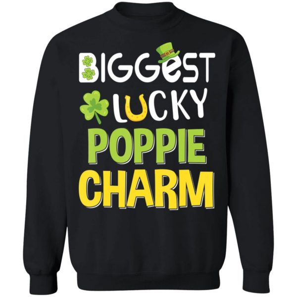 Biggest-Lucky Poppie Charm Saint Patricks Day T-Shirt, Bella