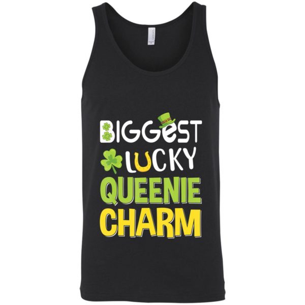 Biggest-Lucky Queenie Charm Saint Patricks Day T-Shirt, Bella