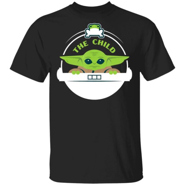 Baby Yoda Shirt Star Wars The Mandalorian The Child Floating Pod Frog Snack Long Sleeve