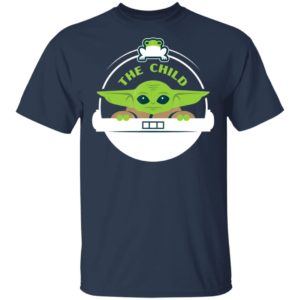 Baby Yoda Shirt Star Wars The Mandalorian The Child Floating Pod Frog Snack Long Sleeve