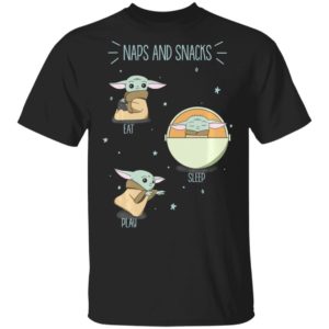 Star Wars The Mandalorian The Child Naps And Snacks Baby Yoda Long Sleeve T-Shirt