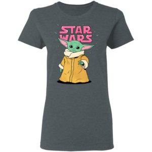 Star Wars The Mandalorian The Child Pink Bubble Letters Baby Yoda Shirt Hoodie