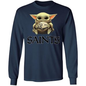 Baby Yoda Hug New Orleans Saints Star War Shirt
