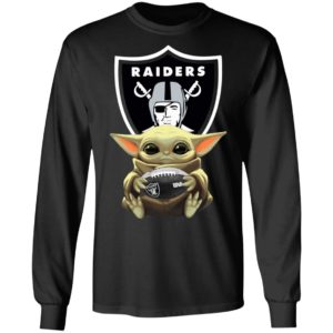 Baby Yoda Hug Oakland Raiders Star Wars Shirt Hoodie