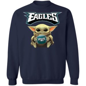 Baby Yoda hug Philadelphia Eagles Star Wars Shirt Hoodie