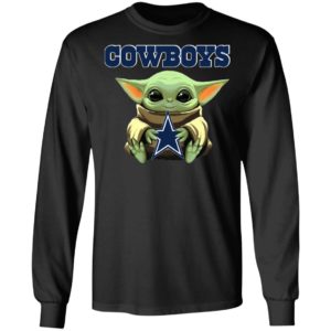 Baby Yoda Hug Dallas Cowboys Star Wars Shirt Hoodie Long Sleeve