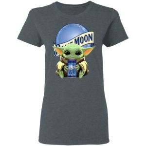Baby Yoda Drink Blue Moon Beer Star Wars Shirt Hoodie LS