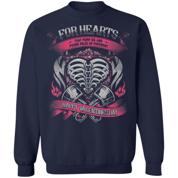 Biker Chick Lady Valentines Day Motorcycle Heart Shirt Hoodie LS