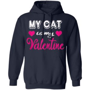 Cat Is My Valentine Valentines Day Shirt Long Sleeve