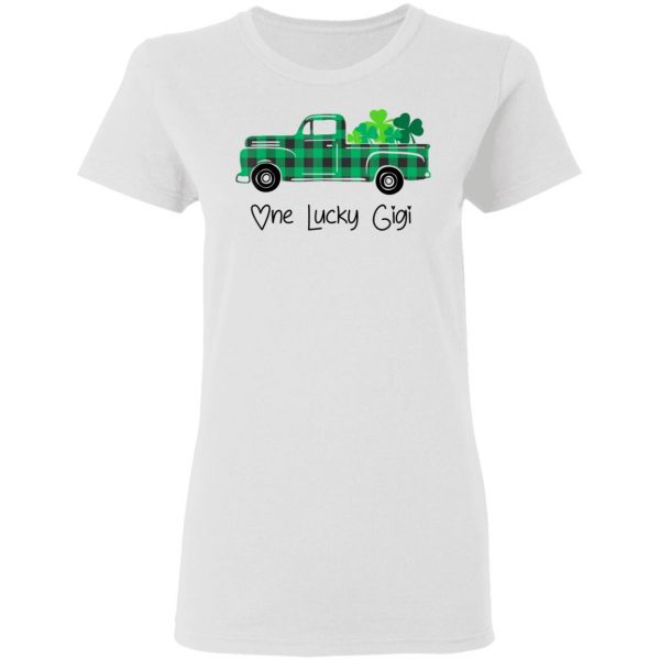 Buffalo Plaid Truck One Lucky GIGI St Patricks Day T-Shirt, Long Sleeve, Hoodie
