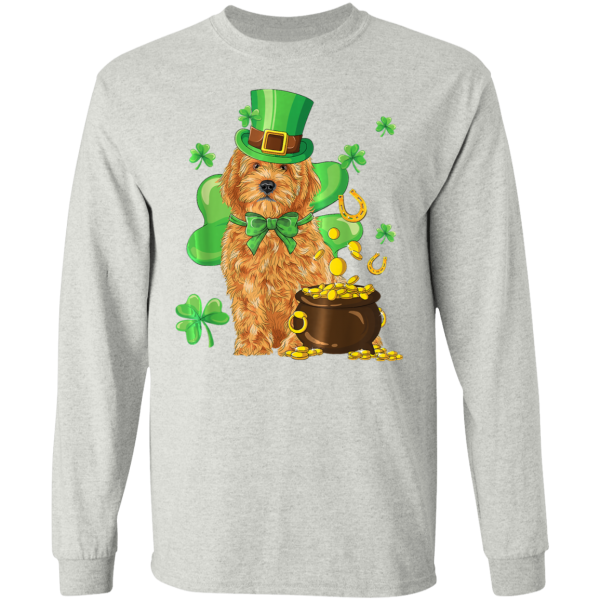 Goldendoodle St Patricks Day Irish Dog T-Shirt, Long Sleeve, Hoodie