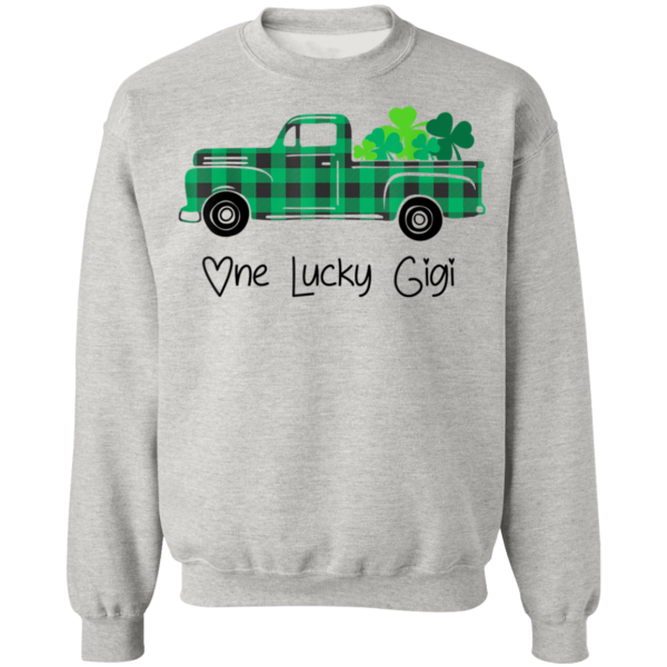 Buffalo Plaid Truck One Lucky GIGI St Patricks Day T-Shirt, Long Sleeve, Hoodie