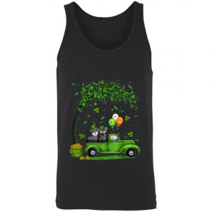 Blue Truck Pickup Schnauzer St Patricks Day Dog Lovers T-Shirt, Long Sleeve, Tank Top