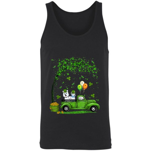 Blue Truck Pickup Westie St Patricks Day Dog Lovers T-Shirt, Long Sleeve, Tank Top