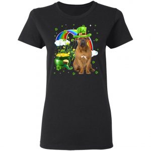 Boerboel St Patricks Day Irish Shamrock Dog T-Shirt, Long Sleeve, Tank Top