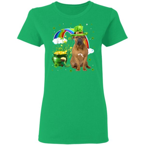 Boerboel St Patricks Day Irish Shamrock Dog T-Shirt, Long Sleeve, Tank Top