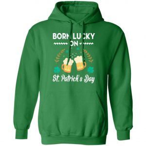 Born Lucky On St. Patricks Day T-Shirt, Long Sleeve, Tank Top