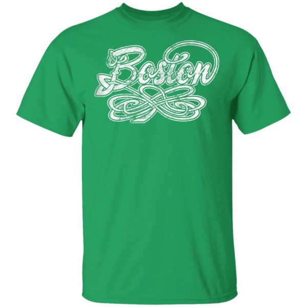 Boston Irish Celtic Knot Shamrock St. Patricks Day T-Shirt, Long Sleeve, Tank Top