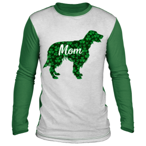 St Patrick Day Shamrock Irish Red Setter Dog Mom T-Shirt, Hoodie, Long Sleeve