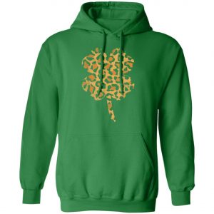 Buffalo Leopard Plaid Shamrock Clover Cool St Patricks Day T-Shirt, Long Sleeve, Tank Top