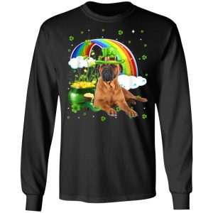 BullMastiff St Patricks Day Irish Shamrock Dog T-Shirt, Long Sleeve, Tank Top