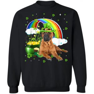 BullMastiff St Patricks Day Irish Shamrock Dog T-Shirt, Long Sleeve, Tank Top