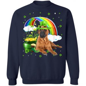 BullMastiff St Patricks Day Irish Shamrock Dog T-Shirt, Long Sleeve, Tank Top