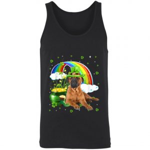 BullMastiff St Patricks Day Irish Shamrock Dog T-Shirt, Long Sleeve, Tank Top