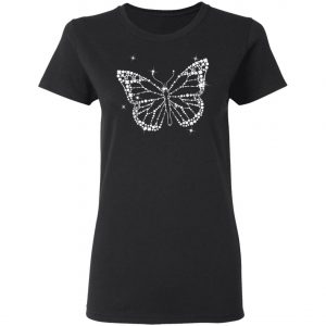 Butterfly Irish Leaf and Star St. Patrick Day Clover Lucky T-Shirt, Long Sleeve, Tank Top